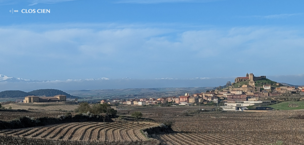 San Vicente de la Sonsierra, La Rioja, March 2026. Dormant vines frame one of the region's most iconic hilltop villages a landscape shaped by altitude, continental climate, and centuries of winegrowing tradition.