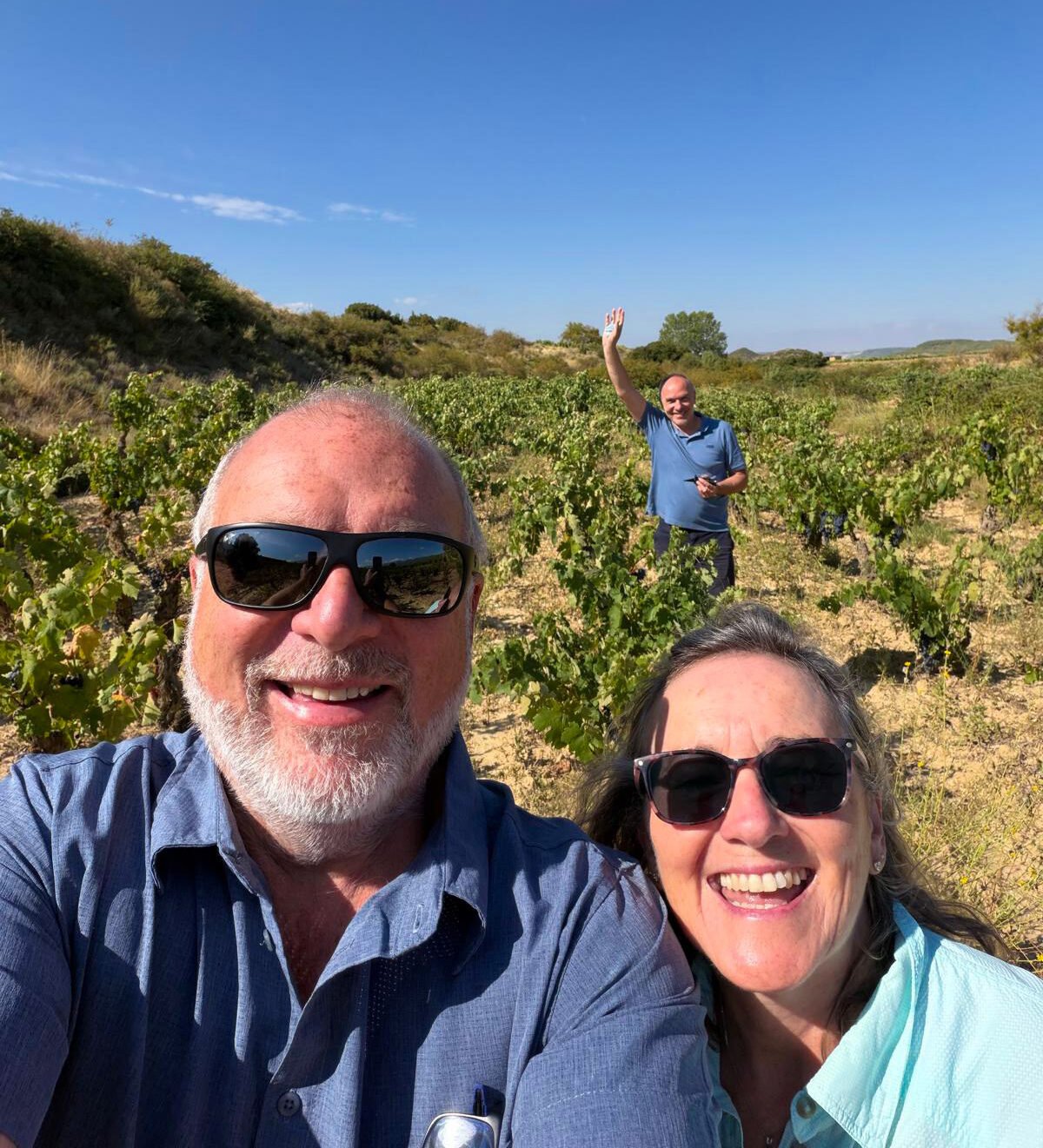 CLOS CIEN members in their new Rioja Alavesa vineyard, Spain.